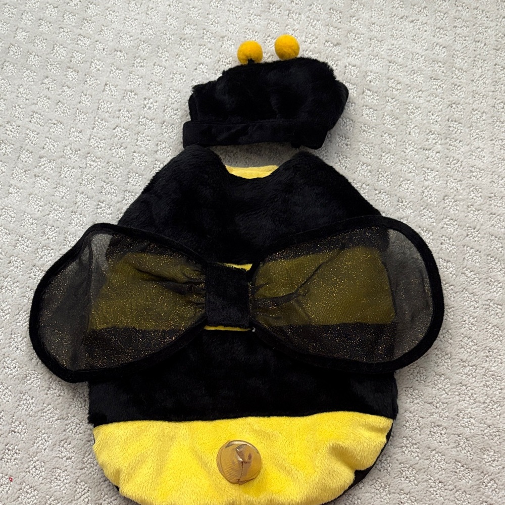 Dog Bumblebee Costume - Black and Yellow fits small dog